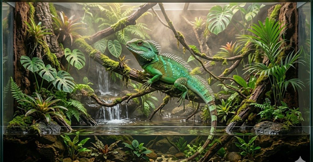 Dragon d'eau (Physignathus cocincinus)