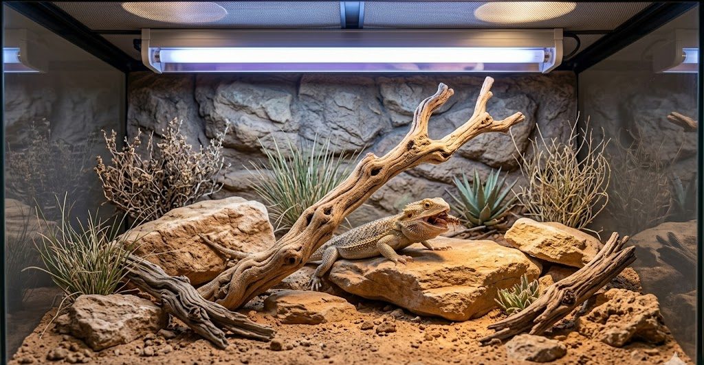 Terrarium adapté au pogona