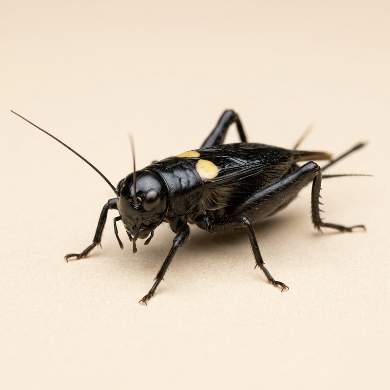 Grillons noirs bimaculatus
