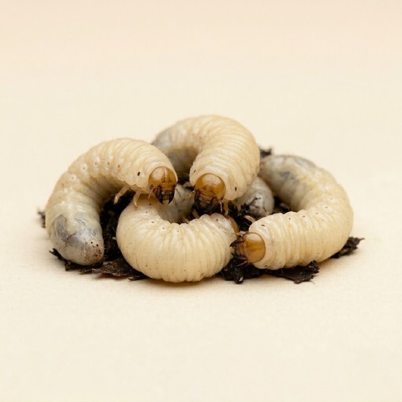 Larves de cétoine vivants (Cetonia / Pachnoda)